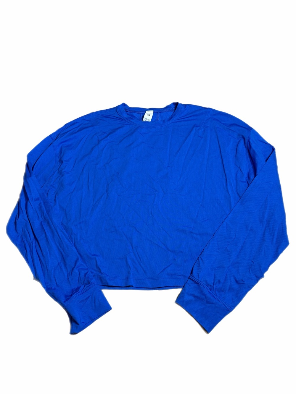 NWOT Lululemon Abrasion-Resistant Training Long-Sleeve Shirt Blazer Blue Tone 6